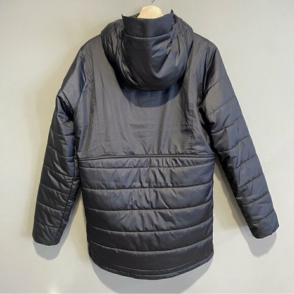 Puma Black Long Puffer Coat Jacket Athleisure Womens Size XS - Picture 2 of 8